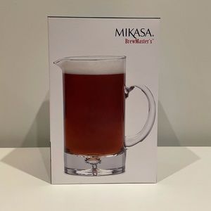 New Mikasa Glassware, BrewMaster's Pitcher, 72 oz